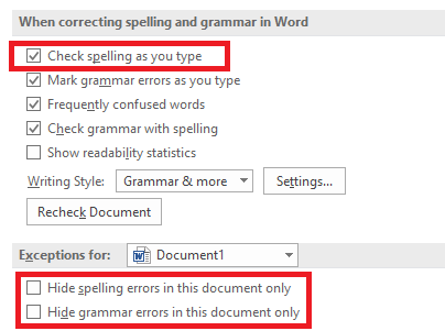 Come eseguire il controllo ortografico e grammaticale in Microsoft Word ms controllo parola come tipo