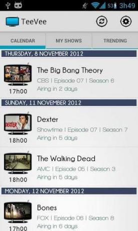 calendario dei programmi tv android