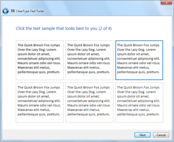 rendere il testo più facile da leggere windows