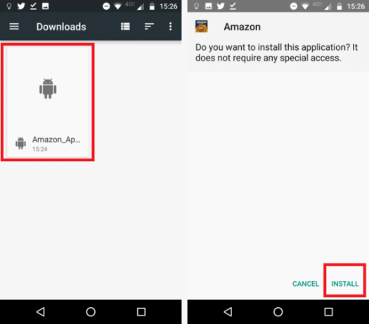 Come installare Amazon Appstore su Android installare amazon apk 571x500