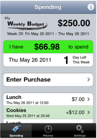 tracker budget per iPhone