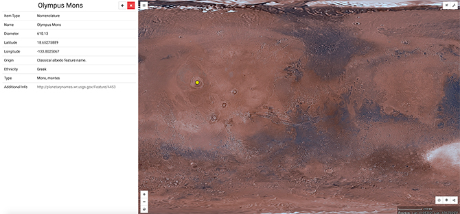 Mappa di Mars Trek