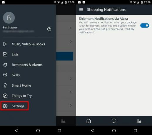 Come abilitare le notifiche eco per i pacchetti Amazon Notifiche di consegna Alexa