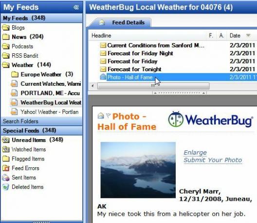 feed rss meteo gratis