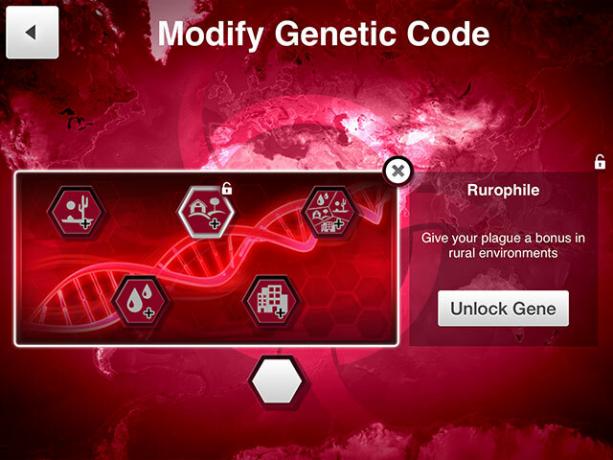 Scegli una malattia e spazzare via l'umanità in Plague Inc. codice genico