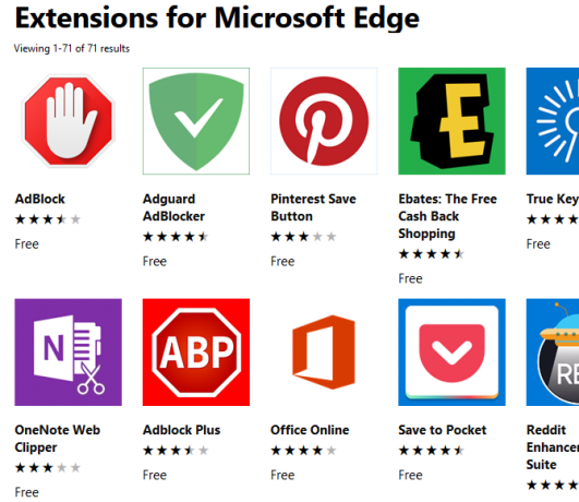 problemi microsoft edge extensions