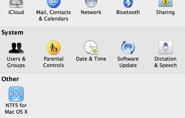 Paragon NTFS Per Mac OS X Rivedi le preferenze di sistema xn