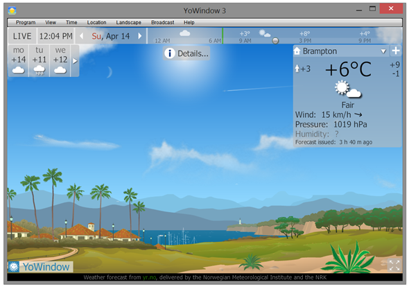 app meteo desktop