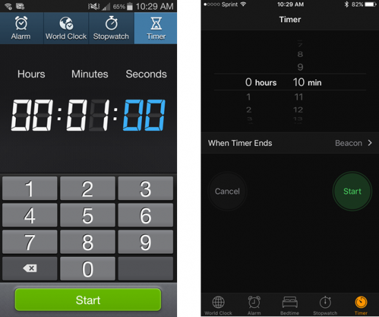 Timer iOS App per iOS