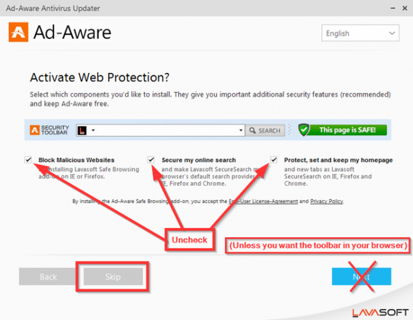 3 Installazione di Ad-Aware Pro Security: attiva la protezione Web