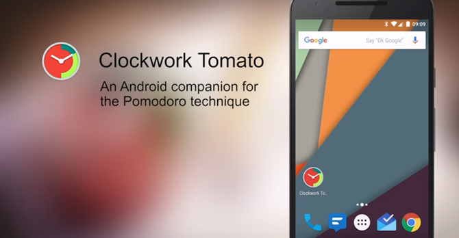 Clockwork Tomato è un'app gratuita Pomodoro Timer per Android