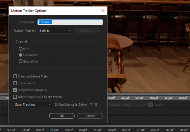 Come tenere traccia del testo nelle opzioni del tracker di Adobe After Effects