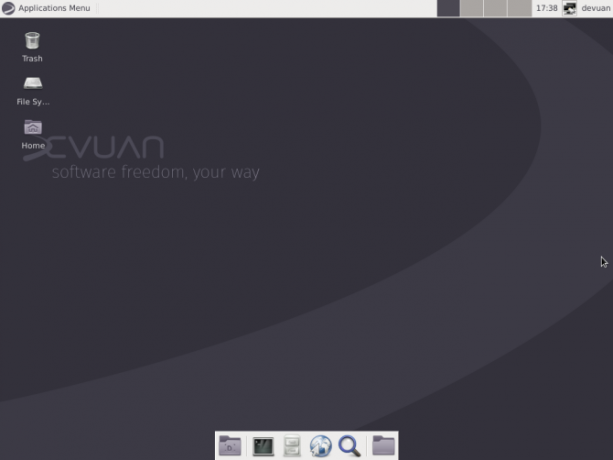 Devuan utilizza l'ambiente desktop Xfce 