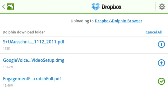 app dropbox per Android