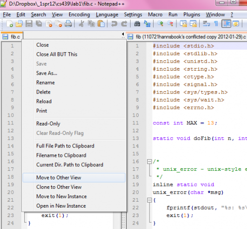 caratteristiche di notepad ++