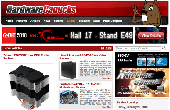 5 siti di recensioni di hardware per PC Appassionato di hardware Canucks Le ultime notizie e recensioni sull'hardware del computer