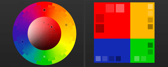 schema di colori-tools-paletton