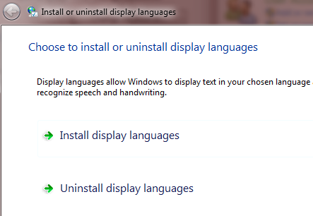 installa i language pack