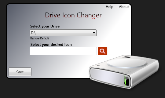 Cambia icona di Windows Drive