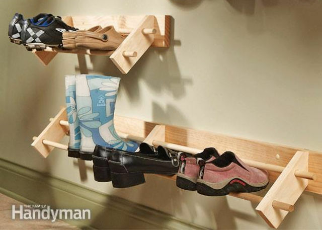 DIY-ufficio-la lavorazione del legno-shoe-organizzatore