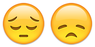 emoticon emozione triste deluso