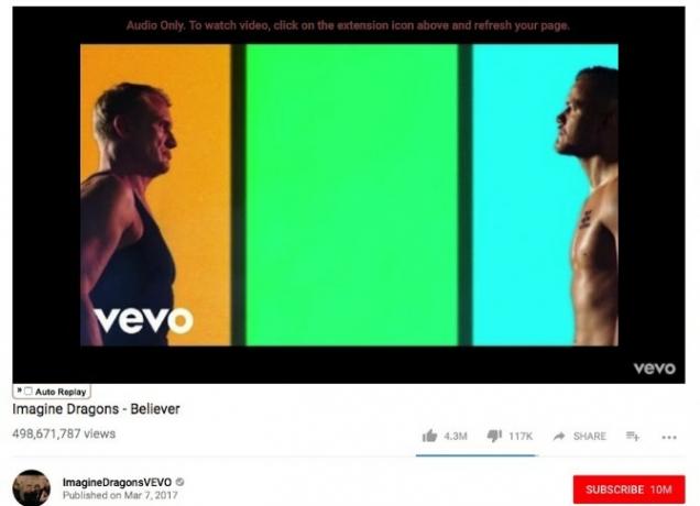 ascolta musica estensioni di siti di YouTube