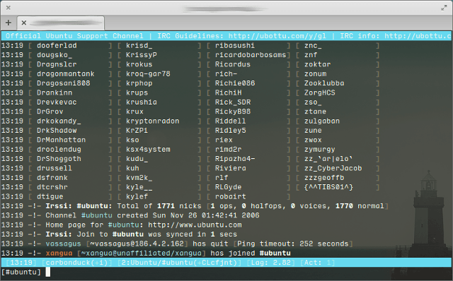 linux-IRC-clienti-irssi