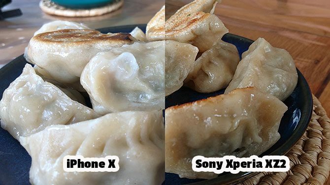 Recensione Sony Xperia XZ2: fotocamera fantastica, design unico xperia vs confronto iPhone gyoza 670x377