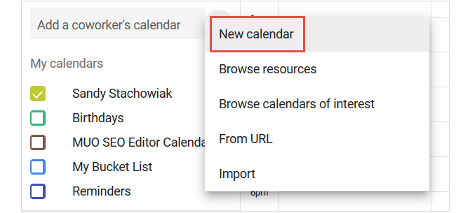 diario personale di Google Calendar