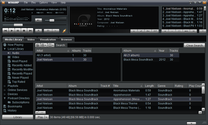 I 5 migliori lettori musicali gratuiti per Windows Windows Music Player Winamp