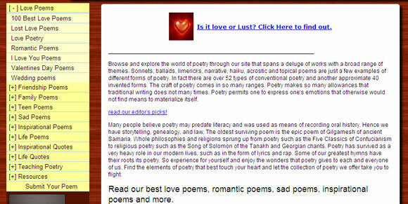 poesie di San Valentino gratis