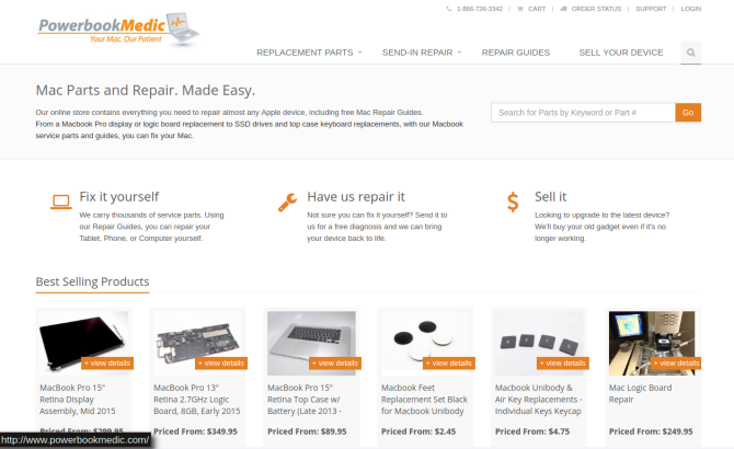 Sito Web di riparazione gadget PowerbookMedic