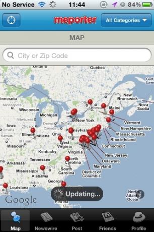 Diventa un giornalista cittadino mobile usando il tuo iPhone e la mappa principale di Meporter