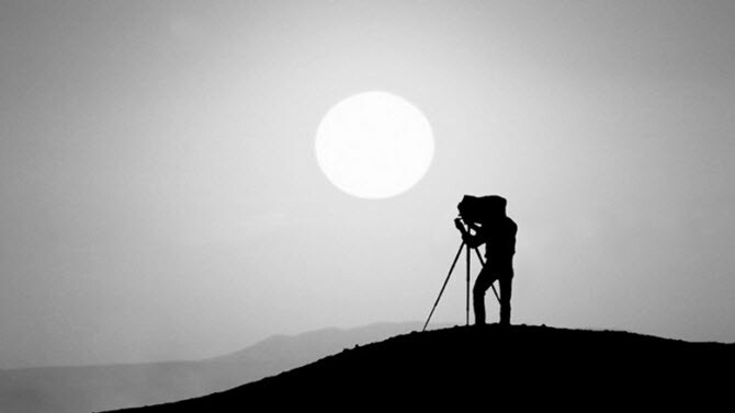 Fotografo professionista all'aperto e naturalista