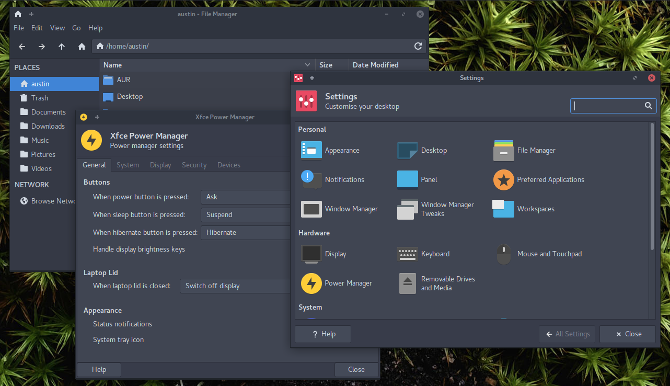 gestore di finestre come ambiente desktop linux