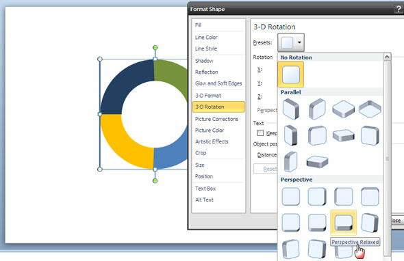 PowerPoint: Come creare un cerchio 3D per mostrare un processo ciclico ppt 3d circle07