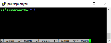 Elenco delle finestre del terminale dello schermo GNU