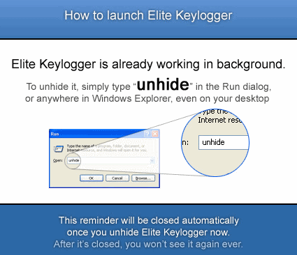 Istruzioni Elite Keylogger