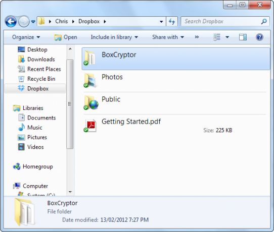 Crittografa i tuoi file Dropbox con lo screenshot di BoxCryptor 041