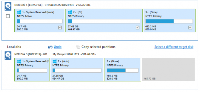 Come spostare un sistema operativo completo da un vecchio PC a un nuovo One partizioni macrium 670x309