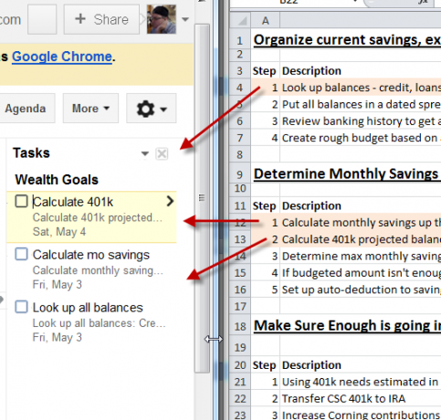 Utilizza Excel e Google Task per creare il miglior strumento di gestione degli obiettivi mai raggiunto su Excel8