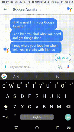 Invio GIF Gboard