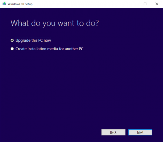 installazione di Windows 10