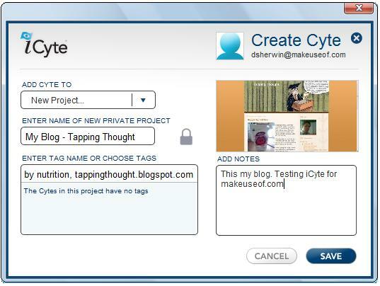 iCyte: cattura pagine Web e evidenzia testo in un lampo iCyte SC