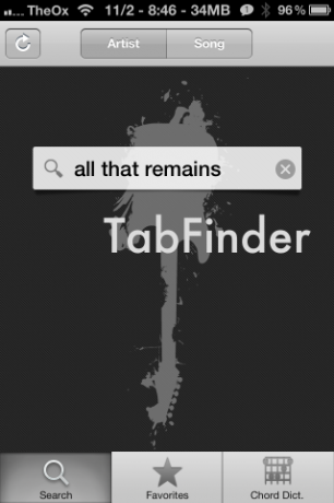Usa TabFinder per trovare brani da suonare alla chitarra [iOS, gratuito per un periodo di tempo limitato] 2012 11 02 08