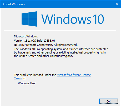 Windows 10 versione 1511