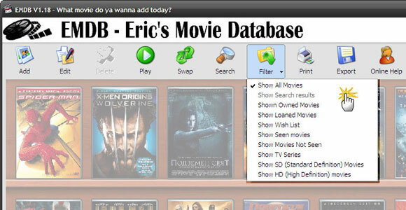 database di film online