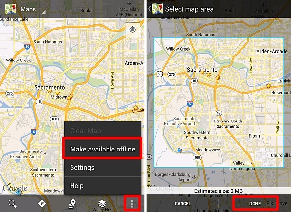 mappe offline android