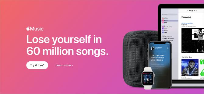 Apple Music 60 milioni di canzoni banner immagine