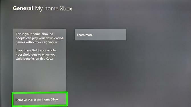 Xbox One Home Impostazioni Xbox